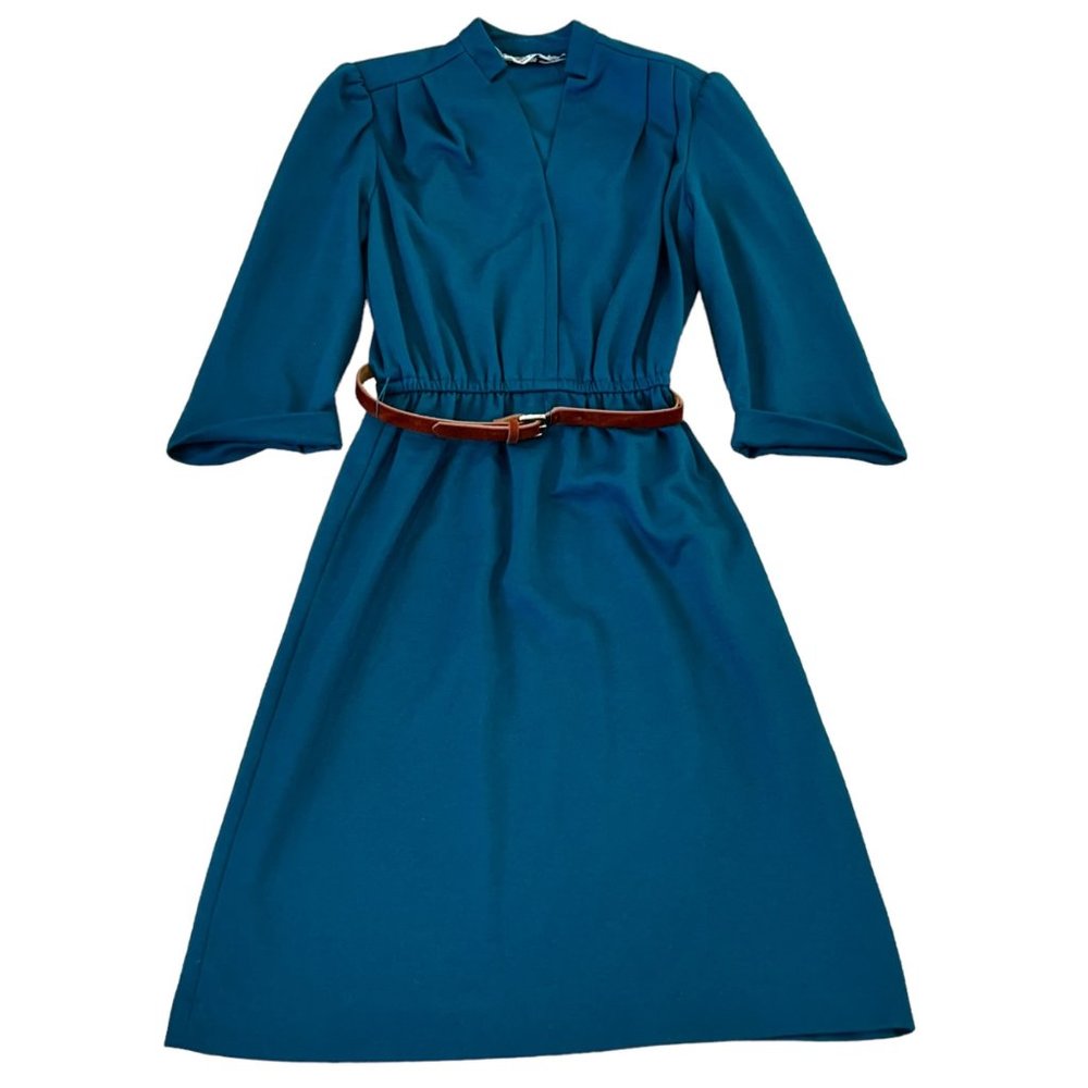 Act I Women's Vintage Belted Long Dress 7/8